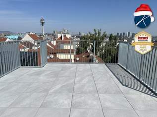 *Superprojekt: ''Über den Baumwipfeln" TOP 52 mit Süd-Westausrichtung + PANORAMA-DACHTERRASSE + 360° WIEN-BLICK, 2349 €, Immobilien-Wohnungen in 1100 Favoriten