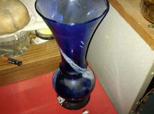 blaue Vase Handarbeit, 35 €, Haus, Bau, Garten-Geschirr & Deko in 2244 Gemeinde Spannberg