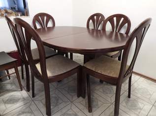 Esstisch mit 6 Stühlen, 1490 €, Haus, Bau, Garten-Möbel & Sanitär in 1130 Hietzing