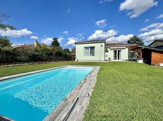 BUNGALOW mit Pool I Ausbaupotential I Klimaanlage I ~696m² Grundstück I Ruhelage, 425000 €, Immobilien-Häuser in 2231 Strasshof an der Nordbahn