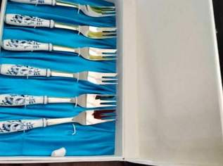 Original Toner(CZ) Zwiebelmuster - seltene Bestecksets 56 tlg. mit Porzellangriff neu