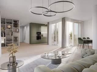"Wohnoase Siebenbrunnengasse 44 - SONNIGER ERSTBEZUG MIT BALKON - Nachhaltig. Ruhig. Besonders.", 865200 €, Immobilien-Wohnungen in 1050 Margareten