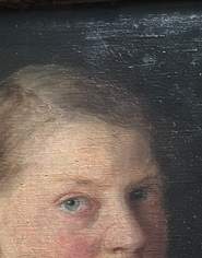 Gemälde um 1850 Jhd Porträt signiert Gemälde um 1850 Jhd Porträt signiert