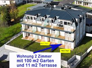 Erstbezug sofort - 2 Zimmer Wohnung mit 100 m2 Eigengarten - ruhige zentrale Lage