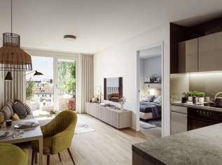 Investition in Lebensqualität & Nachhaltigkeit I Full-Service-Paket: Einbauküche, Erstvermietung, Mietverwaltung, Leerstandsbetreuung, 297000 €, Immobilien-Wohnungen in 1220 Donaustadt