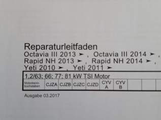 Reparaturleitfaden, Skoda Oktavia, Rapid, Yeti , 25 €, Marktplatz-Bücher & Bildbände in 2213 Gemeinde Bockfließ