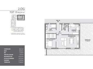 Neubauprojekt: Moderne Penthouse-Eigentumswohnung (80m²) mit großer Terrasse und Lift in Fürstenfeld! Provisionsfrei!, 346021 €, Immobilien-Wohnungen in 8280 Fürstenfeld