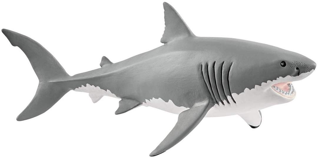 Tierfigur Weißer Hai, 17cm