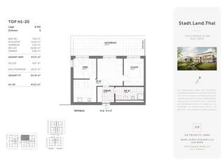 ERSTBEZUG: 3 Zimmer + 25 m² Dachterrasse | Graz-Gösting, 260000 €, Immobilien-Wohnungen in 8051 ERSTBEZUG: 3 Zimmer + 25 m² Dachterrasse | Graz-Gösting, 260000 €, Immobilien-Wohnungen in 8051