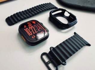 Apple Watch Ultra 2 Titan Schwarz- inkl. Original Ocean Band und Garantie bis März 2026, 600 €, Marktplatz-Computer, Handys & Software in 2630 Putzmannsdorf