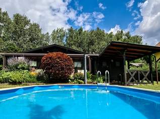 Sommerdomizil mit Pool auf großzügigem Pachtgrundstück, 150000 €, Immobilien-Häuser in 3426 Muckendorf an der Donau