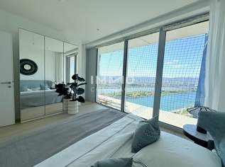 43. Etage Signature Skyline Supreme – Süd-Eckresidenz - 3 Zimmer, Freifläche und mit Panorama über Wien und Donau, 3200.01 €, Immobilien-Wohnungen in 1220 Donaustadt