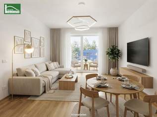 Zentral & modern - Gut geschnittene 3-Zimmer-Wohnung mit großem Balkon - Wohnen im Brauquartier!, 847.11 €, Immobilien-Wohnungen in 8055 Zentral & modern - Gut geschnittene 3-Zimmer-Wohnung mit großem Balkon - Wohnen im Brauquartier!, 847.11 €, Immobilien-Wohnungen in 8055