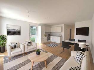 PROVISIONSFREI! Exklusives Wohnerlebnis am Flötzersteig, 1140: Hochwertig ausgestattete 2-Zimmer Wohnung mit GARTEN + BALKON! ERSTBEZUG!, 435000 €, Immobilien-Wohnungen in 1140 Penzing