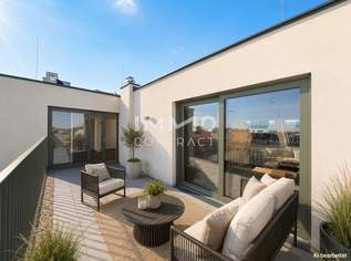 Luxus auf zwei Ebenen: Großzügige 3-Zimmer-Maisonette mit hofseitiger Terrasse & U-Bahn-Nähe, 849000 €, Immobilien-Wohnungen in 1120 Meidling