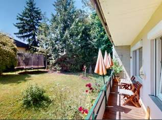 Schöne lichtdurchflutete 3-Zimmer Wohnung mit Loggia und Garten, Ruhelage