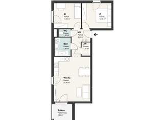Großzügige 3-Zimmer-Wohnung mit Balkon und Stellplatz zu vermieten!, 1790 €, Immobilien-Wohnungen in 1140 Penzing