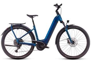 Cube Kathmandu Hybrid EX electricblue´n´chrome 2025 Easy Entry - RH 54 cm