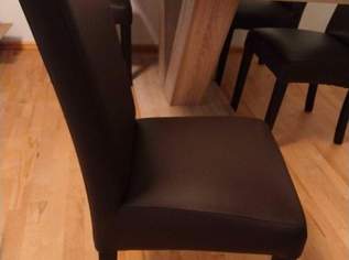 Essgarnitur inkl 4 Sessel in Lederoptik 