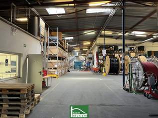 Gewerbevermietung - Grosse Hallen - teilbar - mit Büroflächen im Gewerbegebiet Strebersdorf! Gesamt 6.630m² Nutzfläche. Ca. 30 Stellplätze inkludiert - JETZT ANFRAGEN, 30000.62 €, Immobilien-Gewerbeobjekte in 1210 Floridsdorf