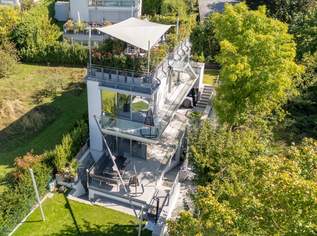 Exklusives Weinberg-Refugium: unverbaubarer Panoramablick in absoluter Ruhelage I hightech Pool I Dachterrasse mit Whirlpool I Erdwärme, Solarpaneele, Fußbodenheizung, Kühldecke, 1748000 €, Immobilien-Häuser in 1190 Döbling