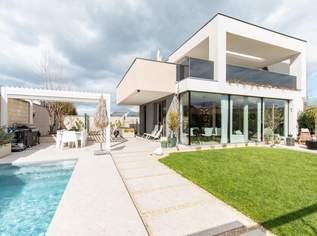 Modernes, exklusives Einfamilienhaus mit Pool in Wiennähe - LIVING DELUXE, 930000 €, Immobilien-Häuser in 2460 Gemeinde Bruck an der Leitha