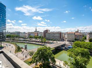 Ab 1.8.25 - ERSTBEZUG nach Generalsanierung mit Fernblick (Donaukanal, Stephansdom, ...): 3 Zimmer + Küche - Miete inkl. Heizkosten!, 2489.35 €, Immobilien-Wohnungen in 1020 Leopoldstadt