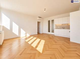 LICHT AN. ALTBAU AN. ANGEKOMMEN. – 2 Zimmer. Ganz oben. Ganz hell. Ganz schön 1050!, 415000 €, Immobilien-Wohnungen in 1050 Margareten