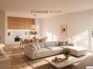 FÜR ANLEGER // Zuhause IM LEO | Gut geplante 3 Zimmer Wohnung mit Balkon | 2.OG | Tiefgarage im Gebäude | Hauptstraße | Ende 2028 - Top 31, 380880 €, Immobilien-Wohnungen in 2333 Gemeinde Leopoldsdorf