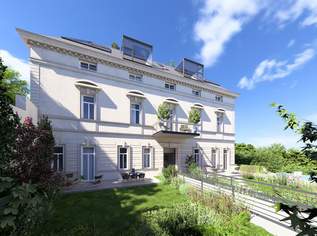 Historische Villa Seutter | sanierungsbedürftige 3 Zimmer-Gartenwohnung mit Atrium in Grünruhelage nähe U-Bahn | 4,40m Raumhöhe, 790000 €, Immobilien-Wohnungen in 1130 Hietzing