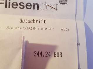 Fliesendorf Gutschein, 320 €, Haus, Bau, Garten-Möbel & Sanitär in 3003 Gemeinde Gablitz