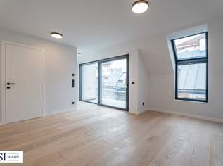 Modernes Wohnen über den Dächern: Charmante 2-Zimmer-Dachgeschoßwohnung mit Terrasse, 620000 €, Immobilien-Wohnungen in 1050 Margareten