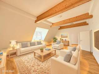 1080! UNBEFRISTET! 5 ZIMMER ! Schönes und frisch saniertes DG mit Balkon!, 3784.28 €, Immobilien-Wohnungen in 1080 Josefstadt