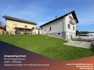 Wohnhaus mit zwei Wohneinheiten und Gebäude mit 3 Garagen und Ausbaumöglichkeit in sonniger erhöhter Lage in Pinggau zu verkaufen!, 324000 €, Immobilien-Häuser in 8243 Pinggau