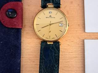 Helvetia Uhr 585 Gold sehr schönes Weihnachtsgeschenk, 640 €, Kleidung & Schmuck-Accessoires, Uhren, Schmuck in 2761 Gemeinde Waldegg