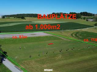 **Sonniges Baugrundstück in ruhiger Alleinlage in Rudersdorf-Bergen – ab 1.000 m² frei wählbar!**, 378650 €, Immobilien-Grund und Boden in 7571 Rudersdorf
