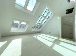 Wohntraum im Dach I perfekt aufgeteilte 3-4 Zimmer I atemberaubendes Wohnzimmer mit Glas-Himmel revitalisierter Stilaltbau I urbane Lage mit bester Infrastruktur!, 1869000 €, Immobilien-Wohnungen in 1070 Neubau