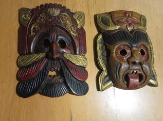 Diverse Holzmasken Asien - siehe Text, 10 €, Haus, Bau, Garten-Geschirr & Deko in 1100 Favoriten