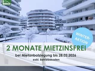 AKTION - 2 MONATE MIETZINSFREI - Cityflair trifft Natur – Olga-Rudel-Zeynek-Gasse, 1099.4 €, Immobilien-Wohnungen in 8054 