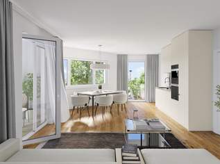 ZUM JUNGBRUNNEN! Eckwohnung mit WOW-Effekt! 3 Zimmer + Viel Liebe zum Detail + Toller Blick + Beste Infrastruktur + Hochwertige Materialien + Garagenplatz optional!, 334900 €, Immobilien-Wohnungen in 2130 Mistelbach