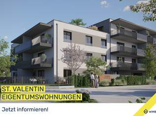 ATTRAKTIVER NEUBAU/ERSTBEZUG IN TOP LAGE - IDEAL FÜR PENDLER / 68 M² MIT TERRASSE/GARTEN, 352500 €, Immobilien-Wohnungen in 4300 Gemeinde Sankt Valentin
