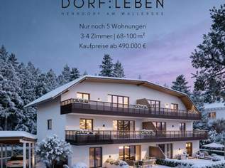 Wohnen in Henndorf am Wallersee – Moderne 3-Zimmer Neubauwohnung mit Terrasse, 550000 €, Immobilien-Wohnungen in 5302 Henndorf am Wallersee