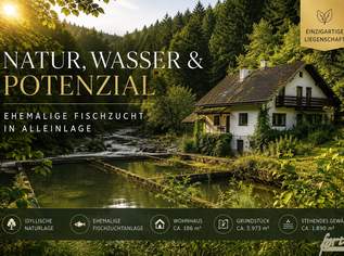 Natur, Wasser & Potenzial – Ehemalige FISCHZUCHT in ruhiger Alleinlage, 362000 €, Immobilien-Häuser in 3681 Gemeinde Hofamt Priel Natur, Wasser & Potenzial – Ehemalige FISCHZUCHT in ruhiger Alleinlage, 362000 €, Immobilien-Häuser in 3681 Gemeinde Hofamt Priel