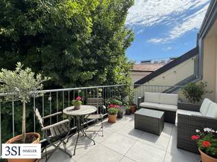 Top sanierte Dachgeschoßwohnung mit Terrasse und Grünblick – Nahe Kutschkermarkt, 799000 €, Immobilien-Wohnungen in 1180 Währing
