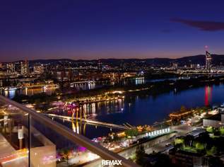 “Danube Flats | 19th Floor with Panoramic Danube Views”, 1900 €, Immobilien-Wohnungen in 1220 Donaustadt