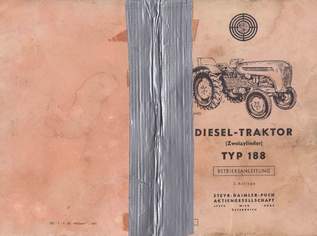 Original Steyr 188 Diesel-Traktor Betriebsanleitung, 2. Auflage, Mai 1960;, 99 €, Auto & Fahrrad-Fahrzeugteile & Zubehör in 7343 Gemeinde Neutal