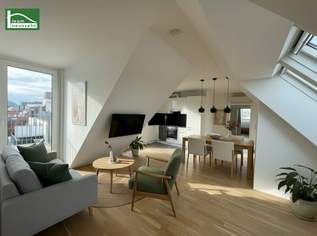 Klimatisierte Maisonette mit Weitblick-Dachterrasse in top Lage nahe U6, Millennium City und Donau!, 2099 €, Immobilien-Wohnungen in 1200 Brigittenau