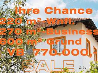 IHRE CHANCE - HAUS ca. 220 m² WNFL + ca. 270 m² BUSINESS + ca. 600 m² EIGENGRUND, 770000 €, Immobilien-Häuser in 2340 Gemeinde Mödling IHRE CHANCE - HAUS ca. 220 m² WNFL + ca. 270 m² BUSINESS + ca. 600 m² EIGENGRUND, 770000 €, Immobilien-Häuser in 2340 Gemeinde Mödling