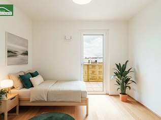 Sie werden es lieben – durchdachte Grundrisse mit Freiflächen im Grünen – Niedrig-Energie-Standard, 375900 €, Immobilien-Wohnungen in 1210 Floridsdorf