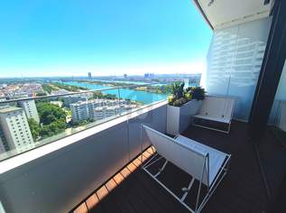 LUXUS TRIFFT LIFESTYLE - SKYLINE & DONAUBLICK INKLUSIVE, 2850 €, Immobilien-Wohnungen in 1220 Donaustadt